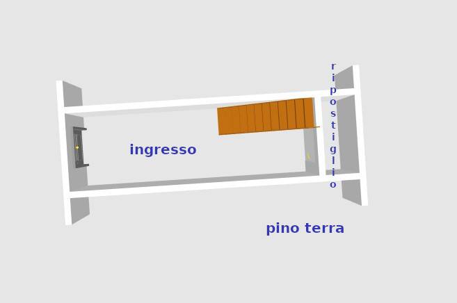 planimetria piano terra 3d
