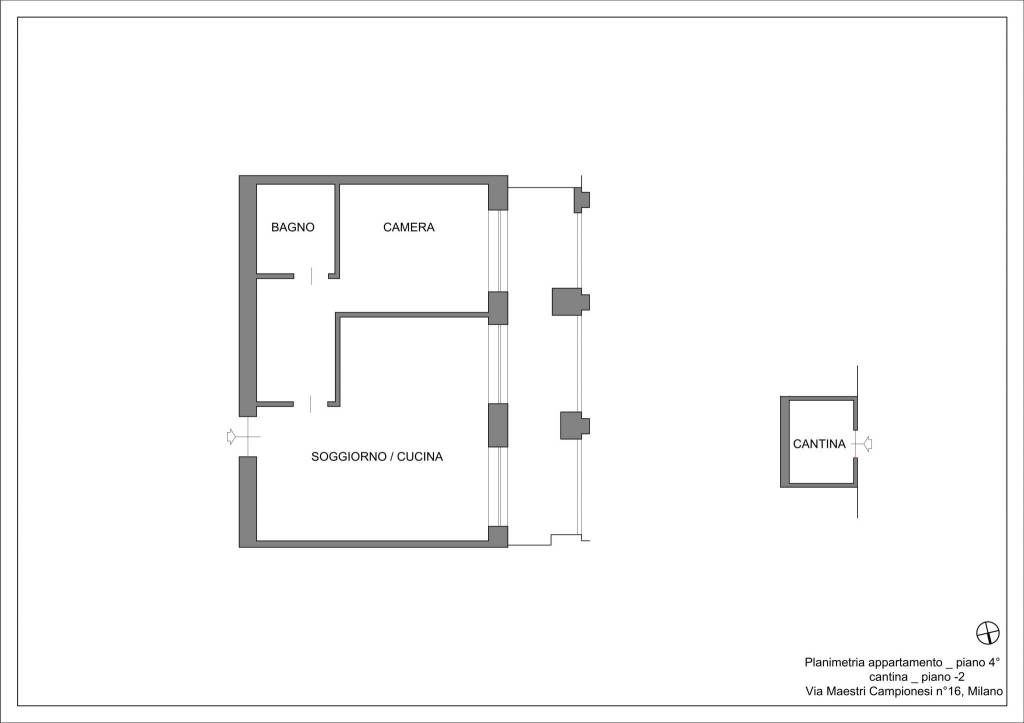 Planimetria appartamento e cantina_-Via Maestri Ca