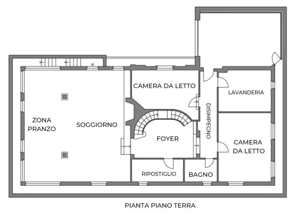 Planimetria Villa Imperia PIANO TERRA