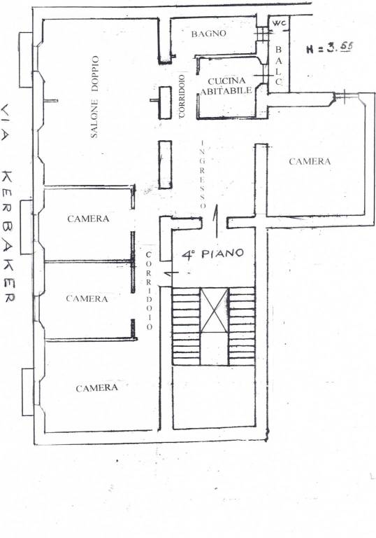 Kerbaker V plan appartamento 1