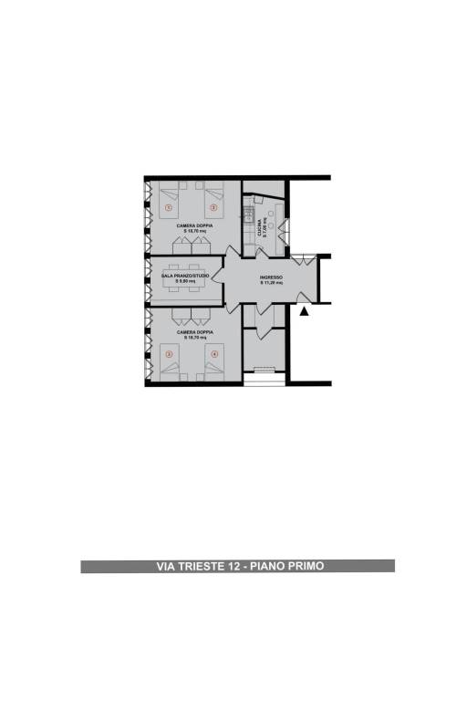 Affitto Appartamento in via Trieste. Padova. Ottimo stato, terzo piano