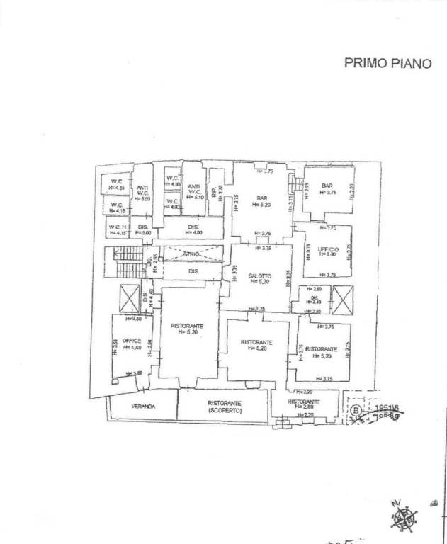 Planimetria piano 1