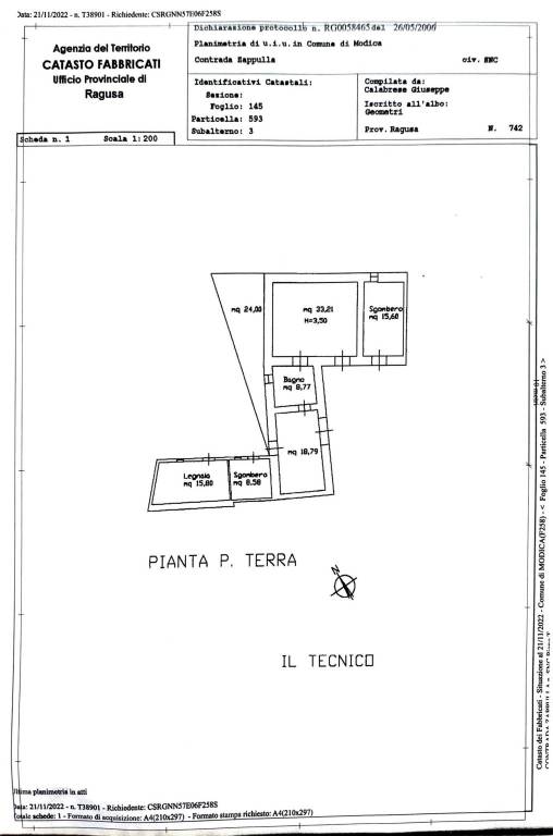 PLANIMETRIA P. TERRA P. PRIMO 3