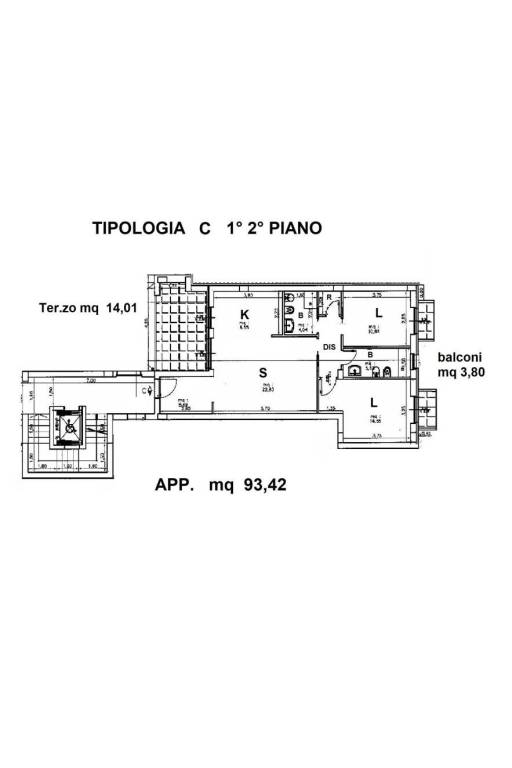 TIPOLOGIA   C   1-2 PIANO 