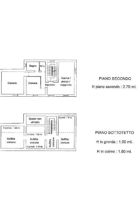 Planimetria appartamento + soffitta