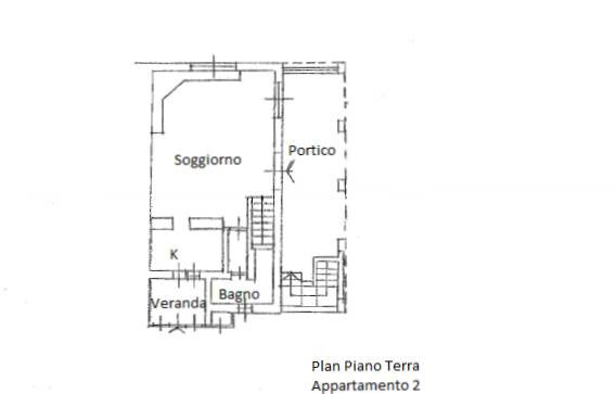 Plan piano Terra Appartamento. 2
