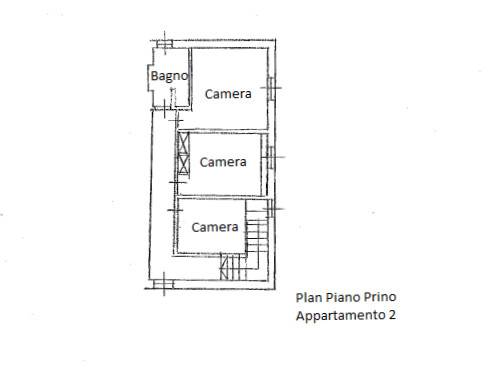 Plan piano Primo Appartamento. 2