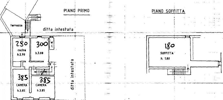 Planimetria F. 6 P.lla 5 Sub. 203 Piano 1° - 4 van