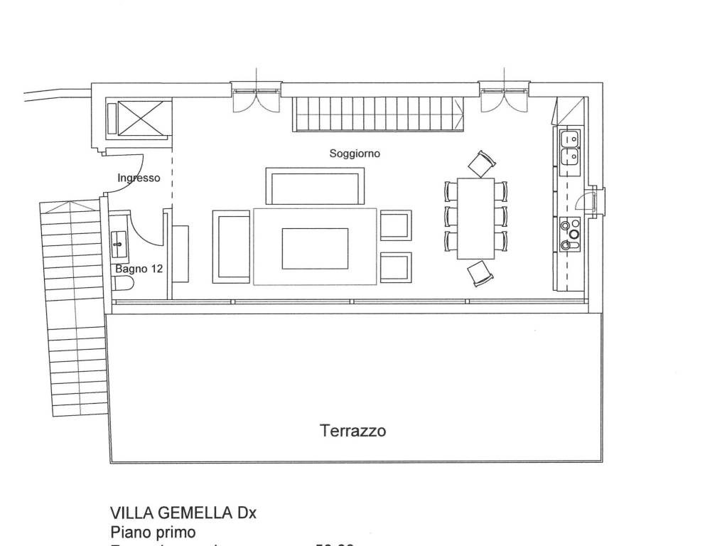 Plan Villa DX piano primo