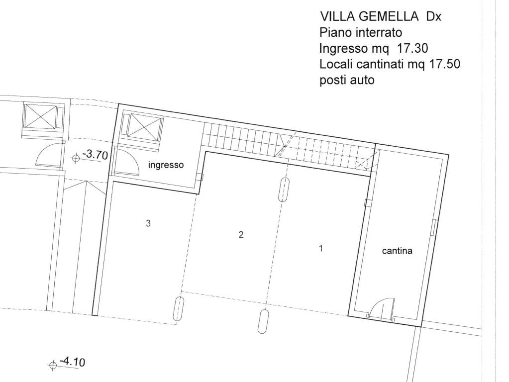 Plan Villa DX piano seminterrato