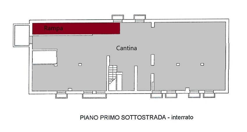 PIANO PRIMO SOTTOSTRADA - interrato