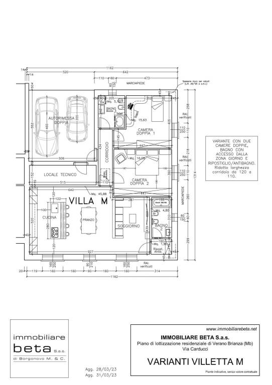 Villetta M - Variante camere doppie 31-03-2023 1