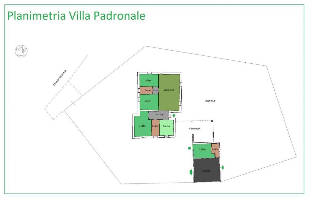 Planimetria Villa Padronale