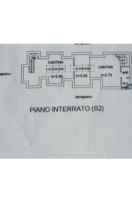 Planimetria Ristorante piano seminterrato