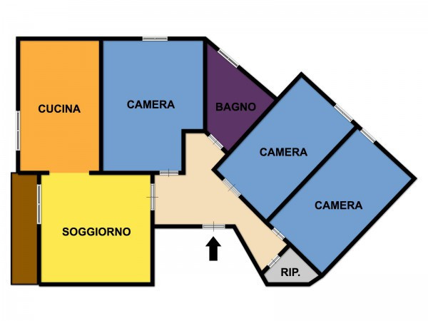 Vendita appartamento firenze. quadrilocale in via riguccio ... Via galluzzi firenze